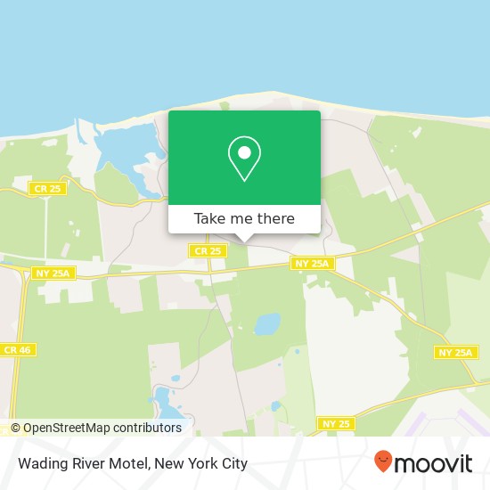 Wading River Motel map