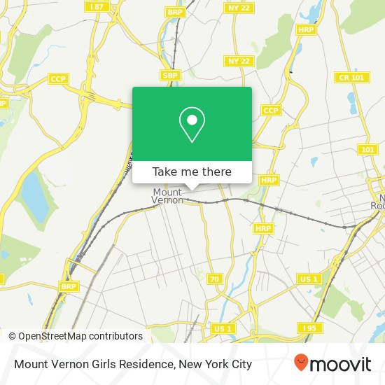 Mapa de Mount Vernon Girls Residence