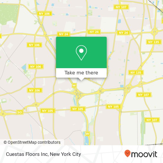 Cuestas Floors Inc map