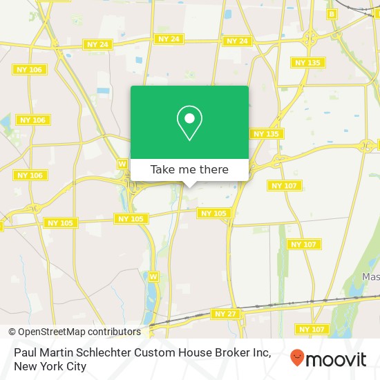 Mapa de Paul Martin Schlechter Custom House Broker Inc