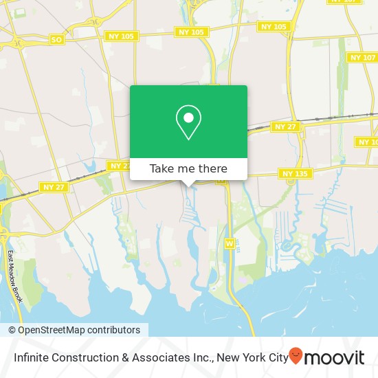 Mapa de Infinite Construction & Associates Inc.