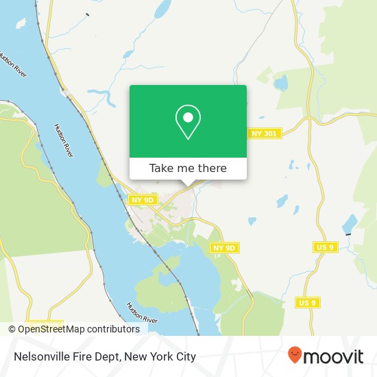 Nelsonville Fire Dept map