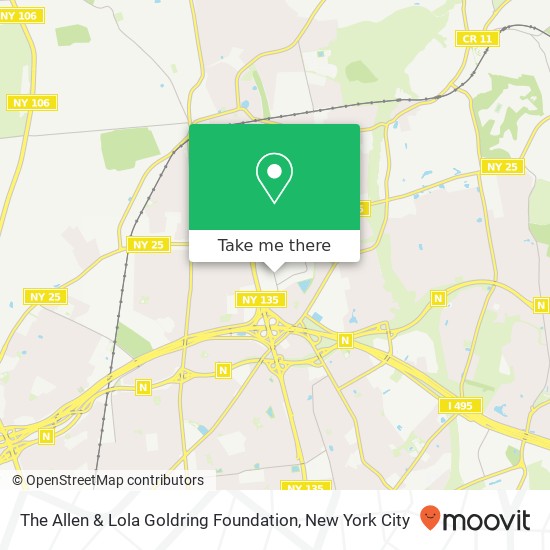 The Allen & Lola Goldring Foundation map
