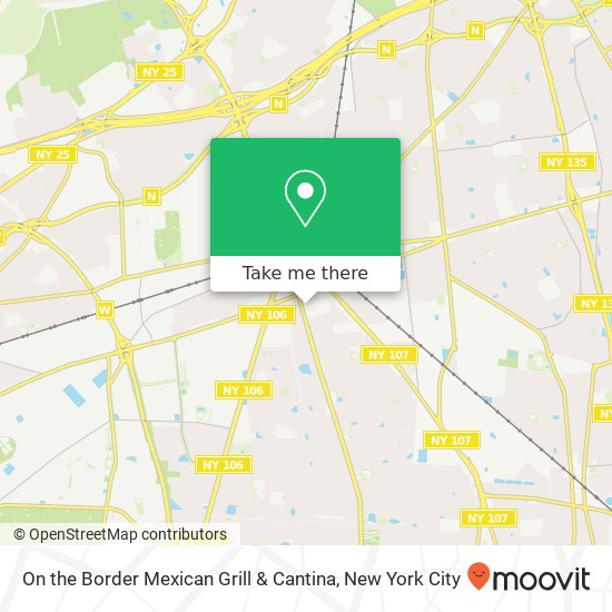 Mapa de On the Border Mexican Grill & Cantina