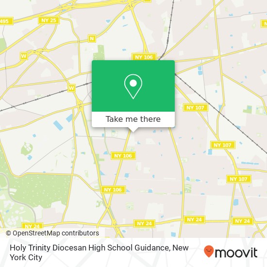 Mapa de Holy Trinity Diocesan High School Guidance