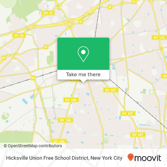 Hicksville Union Free School District map