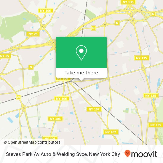 Steves Park Av Auto & Welding Svce map
