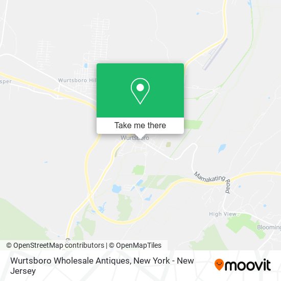 Mapa de Wurtsboro Wholesale Antiques