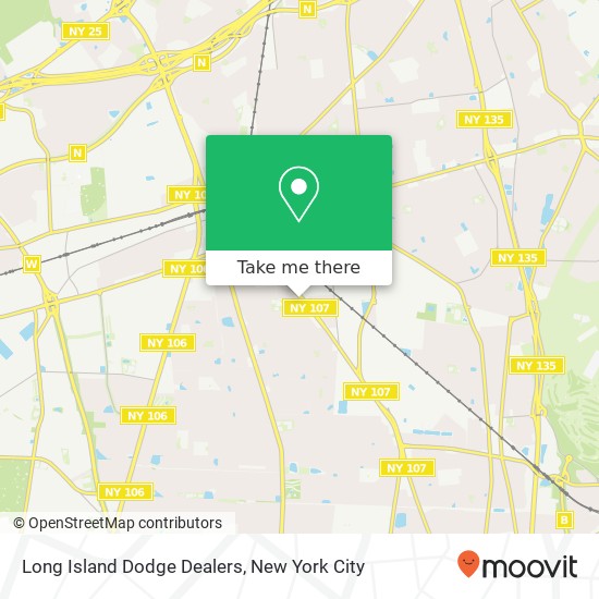 Long Island Dodge Dealers map