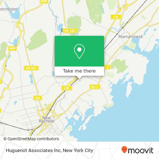 Huguenot Associates Inc map