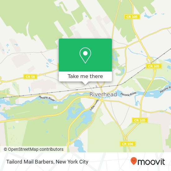Tailord Mail Barbers map