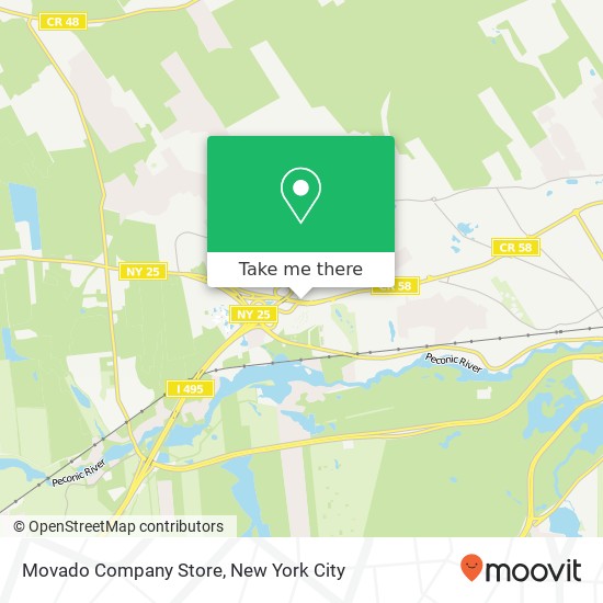 Movado Company Store map