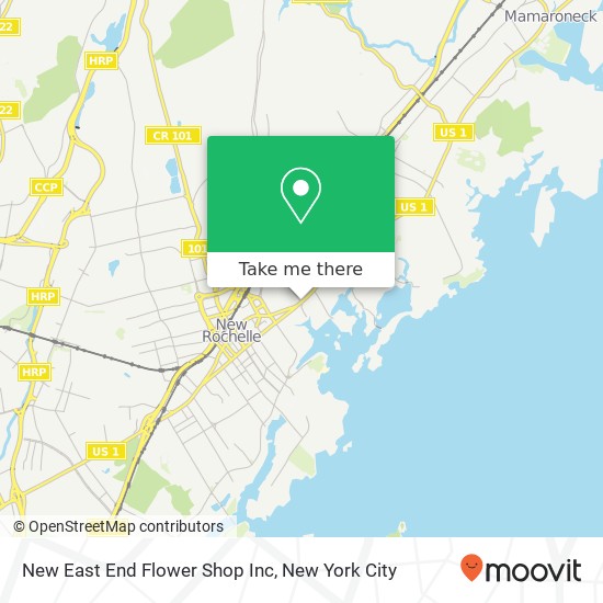 New East End Flower Shop Inc map