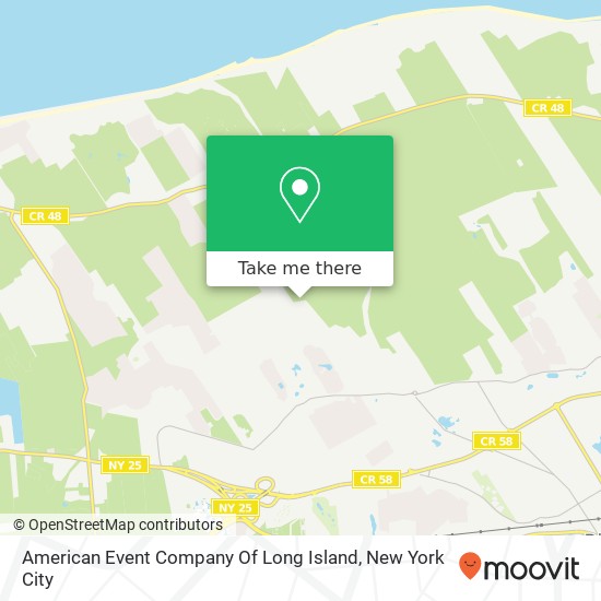 Mapa de American Event Company Of Long Island