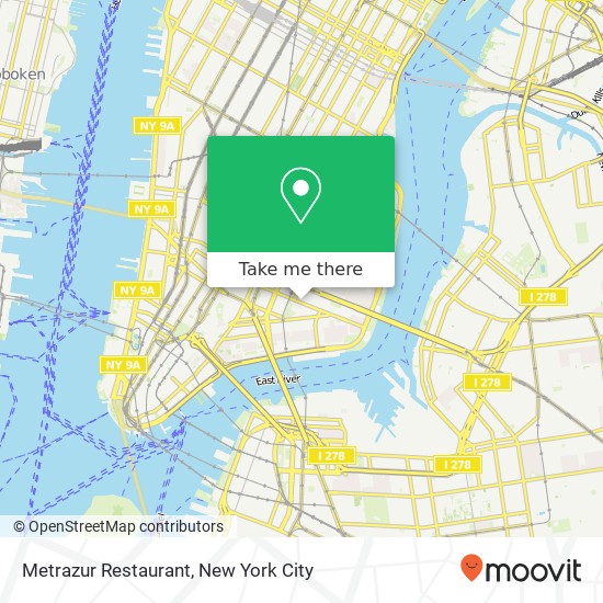 Metrazur Restaurant map