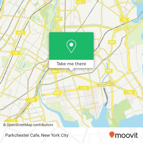 Parkchester Cafe map