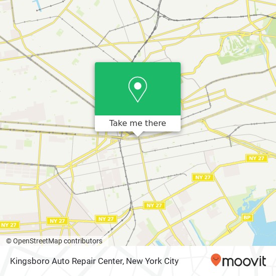 Mapa de Kingsboro Auto Repair Center