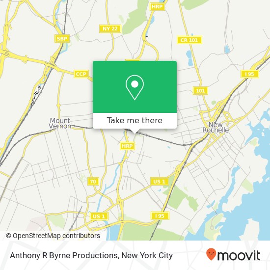 Anthony R Byrne Productions map
