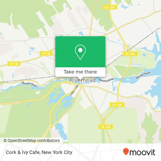 Cork & Ivy Cafe map