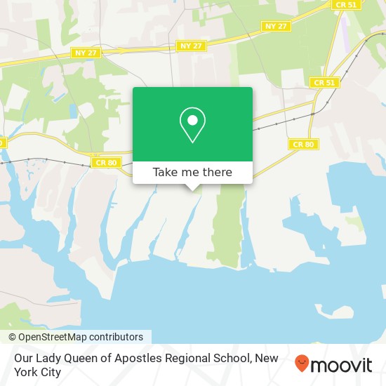 Our Lady Queen of Apostles Regional School map