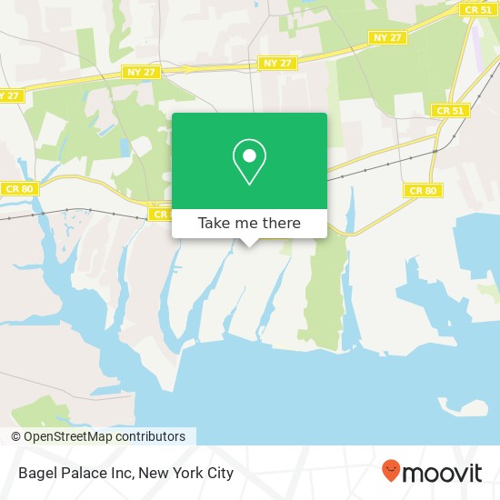 Bagel Palace Inc map