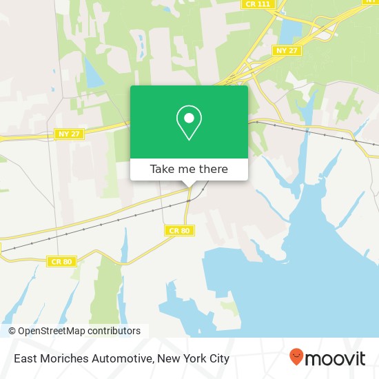 East Moriches Automotive map