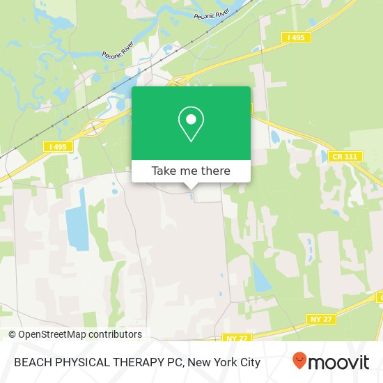 BEACH PHYSICAL THERAPY PC map