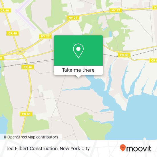 Ted Filbert Construction map