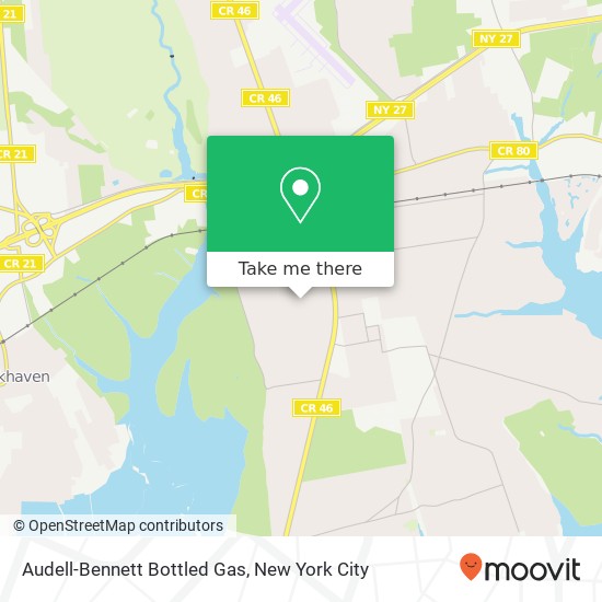 Audell-Bennett Bottled Gas map