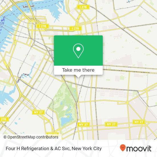 Mapa de Four H Refrigeration & AC Svc