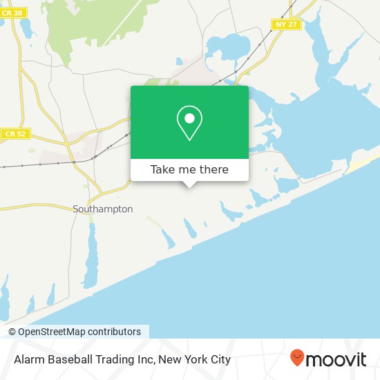 Alarm Baseball Trading Inc map