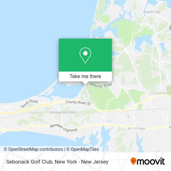 Sebonack Golf Club map