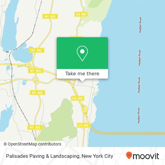 Palisades Paving & Landscaping map