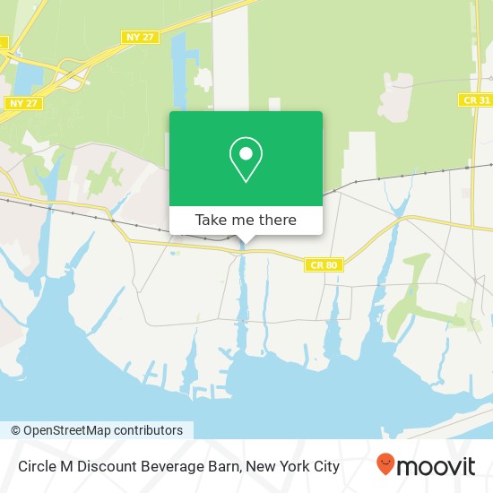 Circle M Discount Beverage Barn map