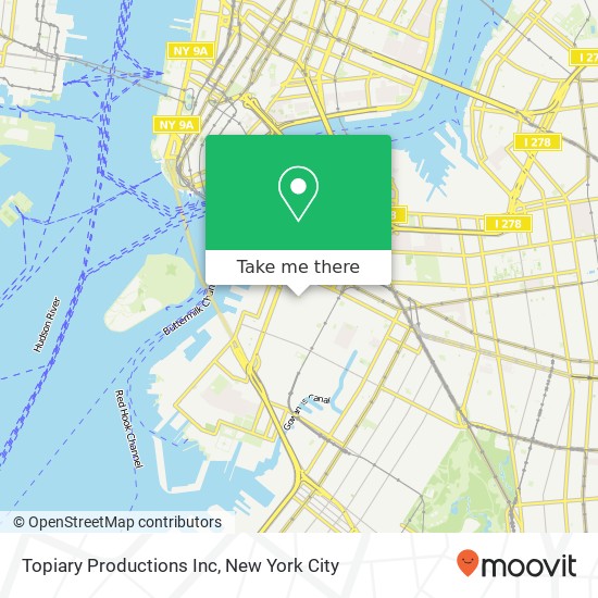 Mapa de Topiary Productions Inc