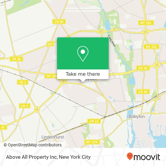 Above All Property Inc map
