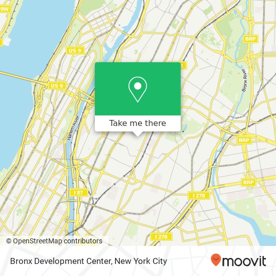 Bronx Development Center map