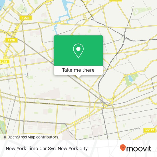 Mapa de New York Limo Car Svc