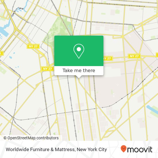 Worldwide Furniture & Mattress map