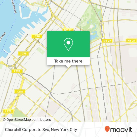 Churchill Corporate Svc map