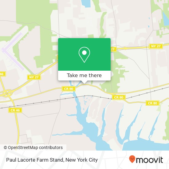 Paul Lacorte Farm Stand map