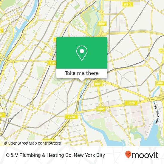 Mapa de C & V Plumbing & Heating Co