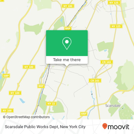 Scarsdale Public Works Dept map