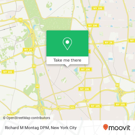 Mapa de Richard M Montag DPM