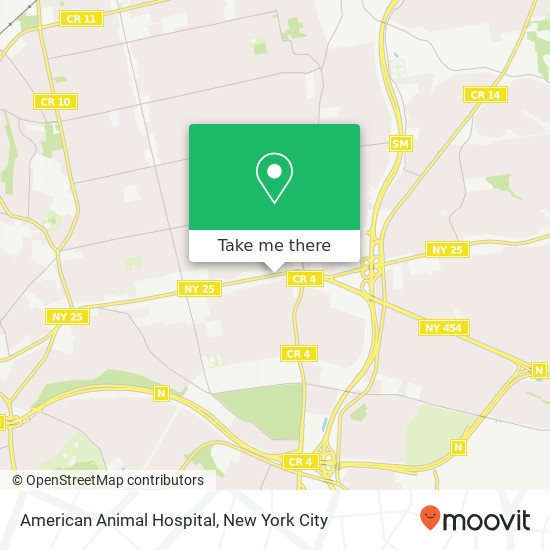 American Animal Hospital map