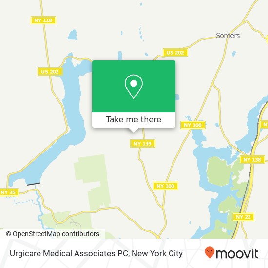 Mapa de Urgicare Medical Associates PC