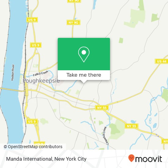 Manda International map