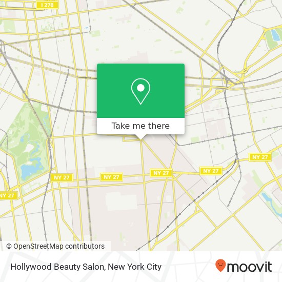 Mapa de Hollywood Beauty Salon