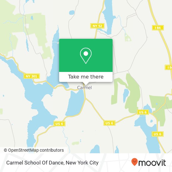 Carmel School Of Dance map