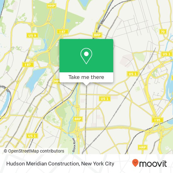 Mapa de Hudson Meridian Construction